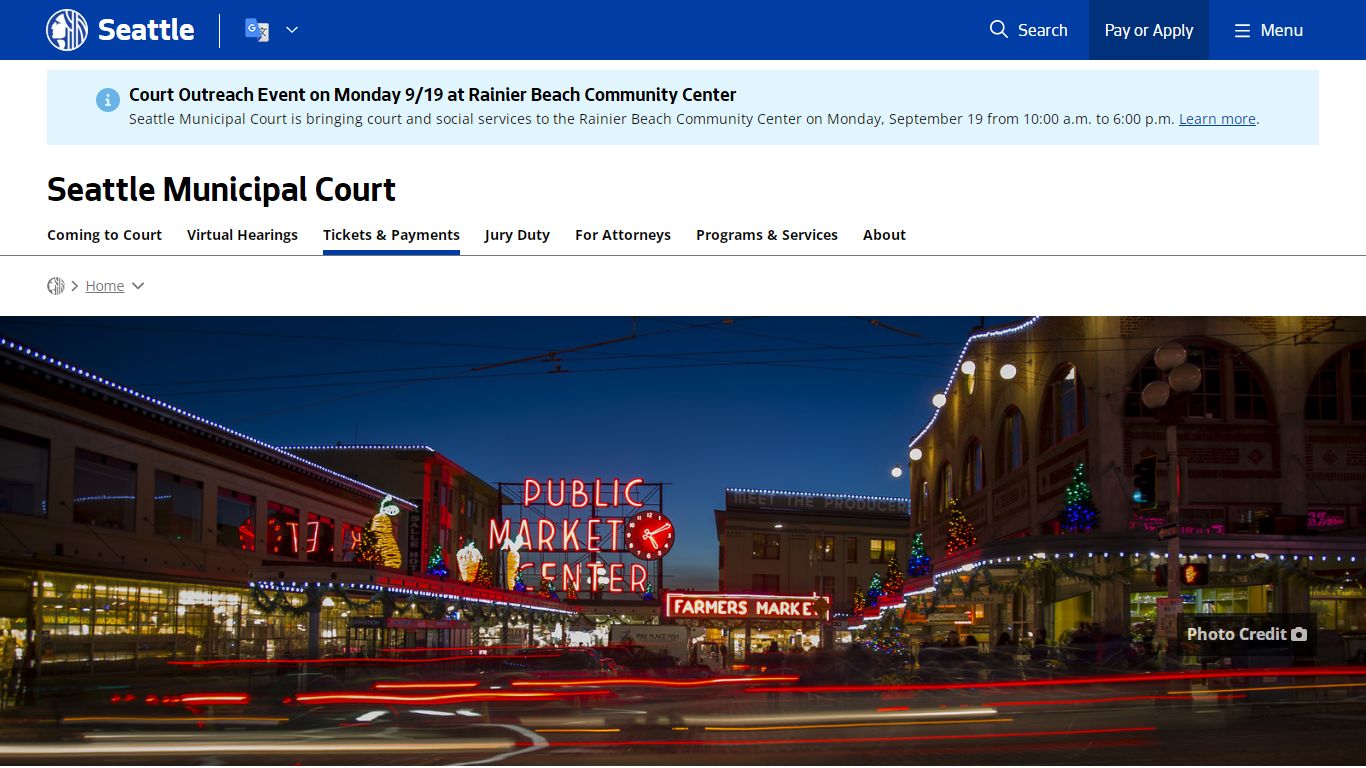 Tickets & Payments - Courts | seattle.gov